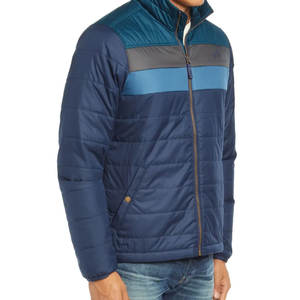 Customized Men's Casual Mandarin Collar Puffer Canvas <b>Jacket</b> High Quality <b>Packable</b> Breathable Cotton Filled Plus Size Winter New - Product Image 3