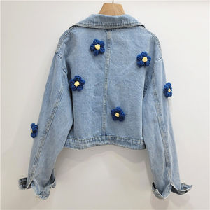 Vêtements pour femmes Style nouvelle mode personnalisée mode 2025 dames Denim veste femmes Vintage Denim camionneur veste Denim veste - Product Image 4