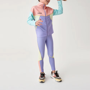 Nuevas llegadas invierno niños cremallera completa transpirable ligero chándal niños llano ropa para correr moda niños buena calidad - Product Image 6