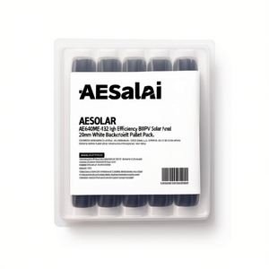 แผงโซลาร์เซลล์ AESOLAR AE640ME-132 ประสิทธิภาพสูง BIPV แบบฮาล์ฟเซลล์ โมโนคริสตัลไลน์ 210 มม. แผ่นหลังสีขาว บรรจุแบบพาเลท - Product Image 2