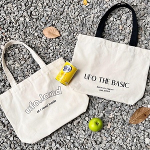 Bolsas de Mano Mini de Lona de Algodón Reciclable Minh Ha, Impresas con Serigrafía, Diseño Liso, Atractivo Patrón de Letras, Bolsas de Compras - Product Image 3