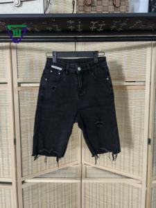 All'ingrosso di seconda mano da <span class=keywords><strong>donna</strong></span> pantaloni <span class=keywords><strong>in</strong></span> Denim di <span class=keywords><strong>cotone</strong></span> di dimensioni miste 5 punti <span class=keywords><strong>vestiti</strong></span> usati per pantaloni estivi alla rinfusa - Product Image 3