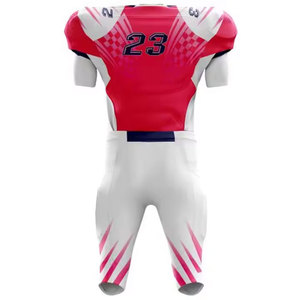 Venta al por mayor de ropa de calle con estampado completo personalizado uniforme de fútbol americano retro sublimación de alta calidad uniforme de fútbol americano - Product Image 3