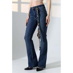 กางเกงยีนส์สแปนิชสกินนี่ 867 -สีน้ำเงินเข้ม - Product Image 6