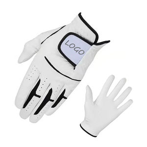 Nuevo 2024 100% Cuero genuino Cabretta Último diseño Alta calidad Venta caliente Impreso Guantes de golf hechos a medida Durable - Product Image 3