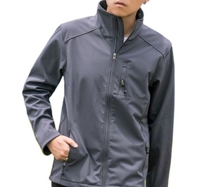 Venta al por mayor para hombre a prueba de viento impermeable transpirable llano Softshell chaqueta suave Shell chaqueta Softshell abrigo - Product Image 5