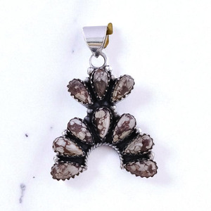 Colgante de Plata de Ley 925 con Piedra Preciosa de Jaspe Caballo Salvaje, Joyería Fina de Alta Gama con Corte de Pera - Product Image 2