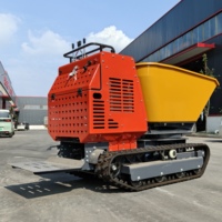 Mini-transporteur sur chenilles de haute qualité avec système hydraulique à chenilles en caoutchouc pour la construction, l'agriculture, le jardinage et l'aménagement paysager