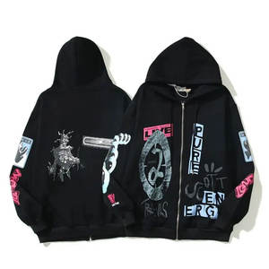Sudaderas con capucha estampadas de invierno para hombre a precio bajo, diseño personalizado, ropa de calle de poliéster/algodón - Product Image 1