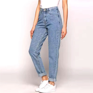 Pantalons en jean pour femmes, fabrication en usine, vente chaude, hiver, devant plat, vente en gros, 100% coton, écologique, respirant, haute qualité - Product Image 2