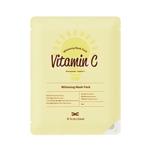 Rivecowe แผ่นมาส์กบำรุงผิวขาว25มล. แผ่นไนอาซินาไมด์วิตามินซีสำหรับทำให้ผิวกระจ่างใส - Product Image 1