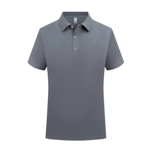 Chemise pour homme, décontractée, manches courtes, en coton tricoté, séchage rapide, adaptée à la broderie personnalisée, impression, parfaite pour un usage quotidien - Product Image 4