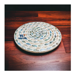 Manteles individuales tejidos hechos a mano para uso diario Madre de perla clásica única para mesa elegante decoración del hogar y uso de bodas - Product Image 4