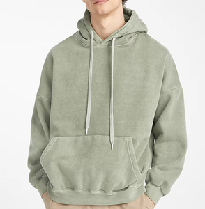 Venta al por mayor de alta calidad superior personalizado elegante sudaderas con capucha de los hombres de gran tamaño Streetwear Heavyweight 100% algodón fábrica de ropa OEM - Product Image 5