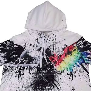 Sweat à capuche en polaire d'hiver de haute qualité pour hommes conçu sur mesure en gros tissu tissé à motif solide col à capuche impression par Sublimation - Product Image 5