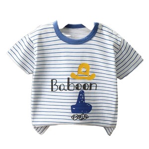Camisetas de Punto Casuales para Niños al por Mayor, de Alta Calidad, con Logotipo Personalizado, Holgadas, Cómodas, de Manga Corta, Cuello Redondo, 100% Algodón - Product Image 6