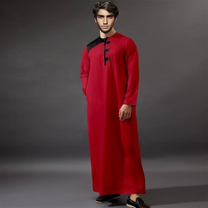 2024 último diseño islámico Thobe para hombres marroquí elegante y cómodo tradicional hombres Thobe tradicional musulmán - Product Image 4