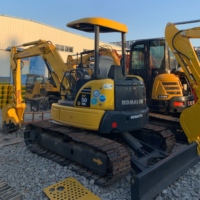 Excavatrice Komatsu PC50MR d'occasion, modèle 2023, 5 tonnes, mini-pelleuse compacte, moteur Cummins, machine de construction