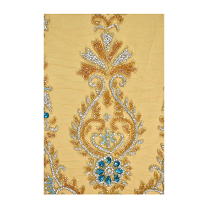 Tissu de filet brodé écologique de luxe le plus vendu pour les femmes robe de mariée perlée respirante robe de soirée robe non tissée pour - Product Image 5