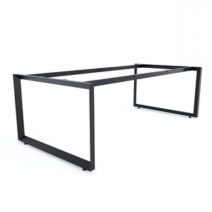 โต๊ะประชุมอุตสาหกรรม รุ่น Trian II ขนาด 200x100 ซม. ขาเหล็กทรงสามเหลี่ยม HCTG023 - Product Image 2