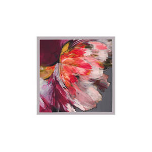 Pañuelo Cuadrado Floral Rosa - Mezcla de Algodón y Seda para Verano - Product Image 1