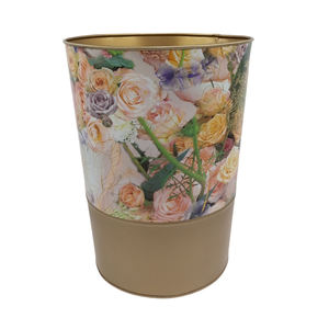 Pot de fleurs rond en fer, finition émaillée, qualité supérieure, pour décoration intérieure et extérieure, fait main, vente chaude - Product Image 3