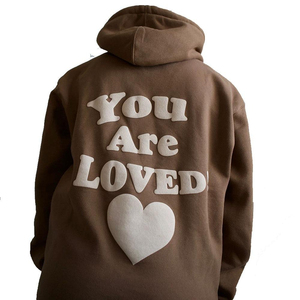 Wholesale Custom Street Style Puff Printed <b>Hoodie</b> Heavyweight 100% Cotton Printed <b>Hoodie</b> for Men - Product Image 1