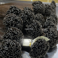 Rambut Vietnam V TIP Harga Pabrik Terlaris 100% Rambut Asli Tebal dari Akar Hingga Ujung, Ujung Rambut Penuh