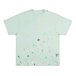 High Street Hip Hop Style Logo personnalisé surdimensionné t-shirt personnalisé bonne qualité lavage à l'acide t-shirt pour adultes - Product Image 5