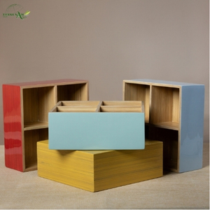 Modern Bamboo <b>Storage</b> <b>Box</b> & Tray-Eco-Friendly Reusable Multi-Purpose Handcrafted Organizer - Product Image 4