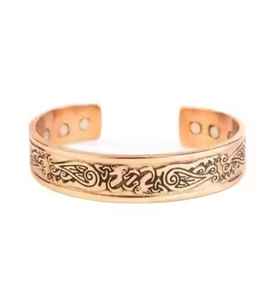 กำไลทองแดงแม่เหล็กสไตล์ป๊อปอาร์ตทำมือทันสมัยบรรเทาอาการปวดได้อย่างมีสไตล์และมีประสิทธิภาพด้วยแม่เหล็ก6ตัวเลือกตัวหนังสือ - Product Image 3