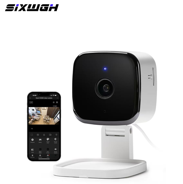 SIXWGH Smart Home Products Devices 1080P HD WiFi Indoor Camera Two Way Audio Night Vision Baby Pet Monitor Alexa Google Home