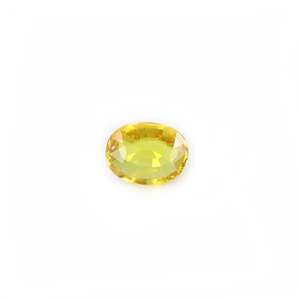 Piedra de Zafiro Amarillo Facetada de Peridoto Natural - Corte Ovalado de 3.60 Quilates - Product Image 1