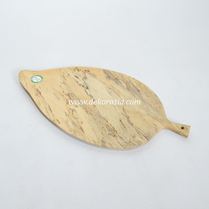 Bandeja de madera natural para servir utensilios de cocina ecológicos Plato decorativo para servir comidas o aperitivos - Product Image 3