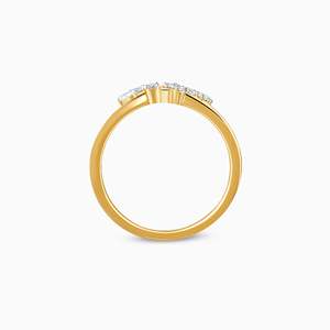 Bague de fiançailles et de mariage de luxe en or Aveline avec diamant fantaisie taille Asscher et pierre de laboratoire, bijou raffiné pour femme, cadeau élégant - Product Image 4