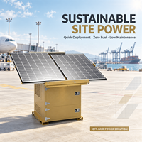 Système d'énergie solaire modulaire avec batterie et onduleur, station d'alimentation hors réseau pour les projets de communication de sécurité