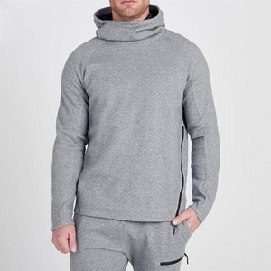 Venta al por mayor de alta calidad de los hombres Plain Hoodie Regular Fit Street Fashion Men Sports Wear Plus Size Men's Hoodies chándal transpirable - Product Image 5