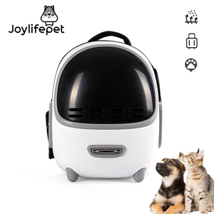 Mochila de nailon sólido ecológica fresca de verano para Gatos <span class=keywords><strong>Perros</strong></span> diseño de cápsula espacial portátil tela transpirable ventilador de gran capacidad - Product Image 1