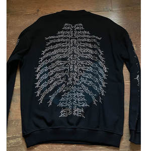 Sudaderas con diamantes de imitación básicos transpirables de último estilo Diseñe su propio producto Sudaderas con diamantes de imitación - Product Image 2