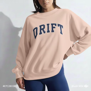 Pull décontracté pour femme, col montant, coupe ample, streetwear, haut tissé d'hiver, confortable, imprimé cristal, à porter tous les jours - Product Image 1