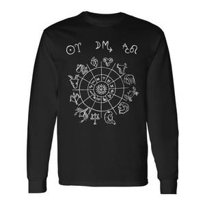 Camiseta de manga larga con diseño de signos del zodiaco: Aries, Sol, Escorpio, Luna, Leo Ascendente - Product Image 1