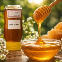 Miel naturel 100g / 3,53 oz Bouteille souple |   Miel d'Or Pur pour le Thé, le Petit-Déjeuner, la Pâtisserie et l'Usage Quotidien