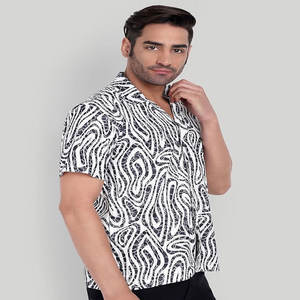 Camisa de manga corta Verano Media manga Casual Ropa de hombre con bolsillo Papá Desgaste Camisa de cuello cuadrado - Product Image 4