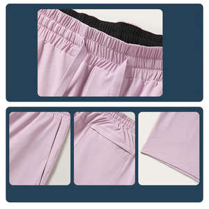 Pantalones cortos de tabla para hombre, impermeables, de punto, con cordón medio, de secado rápido, ligeros, transpirables, para gimnasio, entrenamiento, correr, pantalones cortos deportivos - Product Image 2