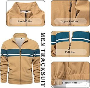 Nouveaux ensembles d'uniformes de piste décontractés grande taille pour hommes hiver polaire réversible antibactérien respirant conception de logo personnalisé taille XL - Product Image 5