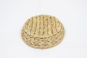 Plateau de service vintage écologique en jacinthe d'eau Artex Dong Thap Circle avec poignées pour la décoration de la maison - Product Image 5