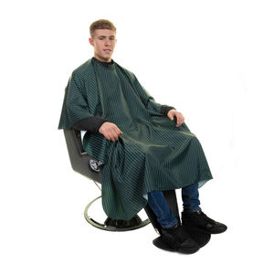 Capas de corte de pelo para salón de belleza, impermeables, sublimadas, para clientes, cierre de cuello, logotipo personalizado - Product Image 5