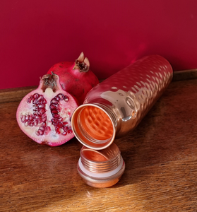 Pure Copper Eco-Friendly Drinking <b>Bottle</b> with Airtight Lid | <b>Large</b> Capacity <b>Water</b> Container for Daily Use - Product Image 1