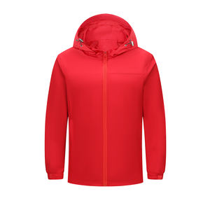 Chaquetas cortavientos personalizadas de poliéster de fibra suave para hombres y mujeres Chaquetas a prueba de agua y viento para exteriores con logotipo personalizado - Product Image 3