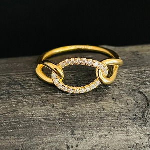 แหวนทอง14K ฝังเพชรคิวบา - Product Image 3